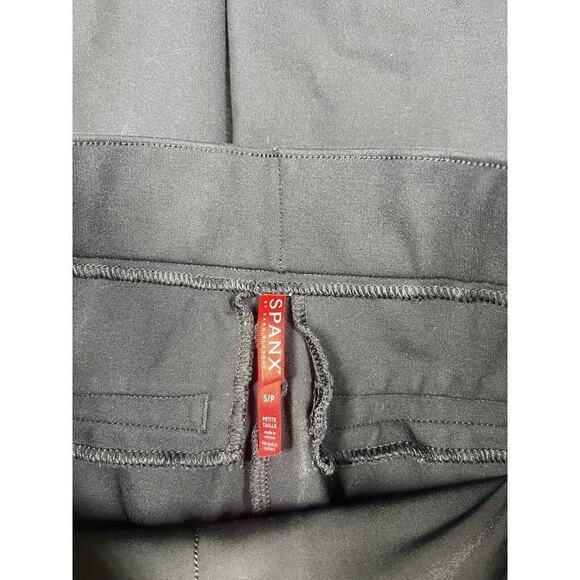 SPANX Pants S Black The Perfect Ponte Pant Pull On Crop Straight Stretch - Picture 2 of 7